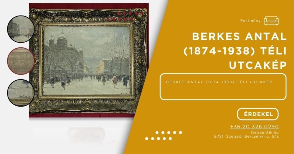 FESTMÉNY – TAHSIN, DIYARBAKIRLI (1875 – 1937) Naplemente eredeti alkotás (1)