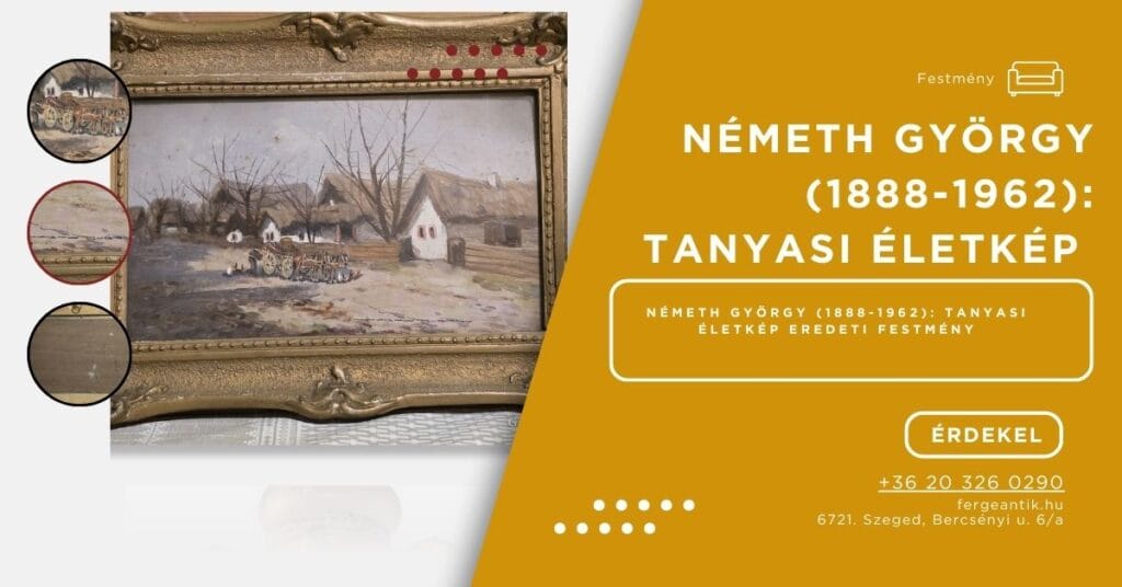 FESTMÉNY – TAHSIN, DIYARBAKIRLI (1875 – 1937) Naplemente eredeti alkotás (3)